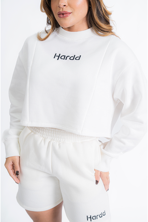 cropped oversized de moletom hardd classic branco 1