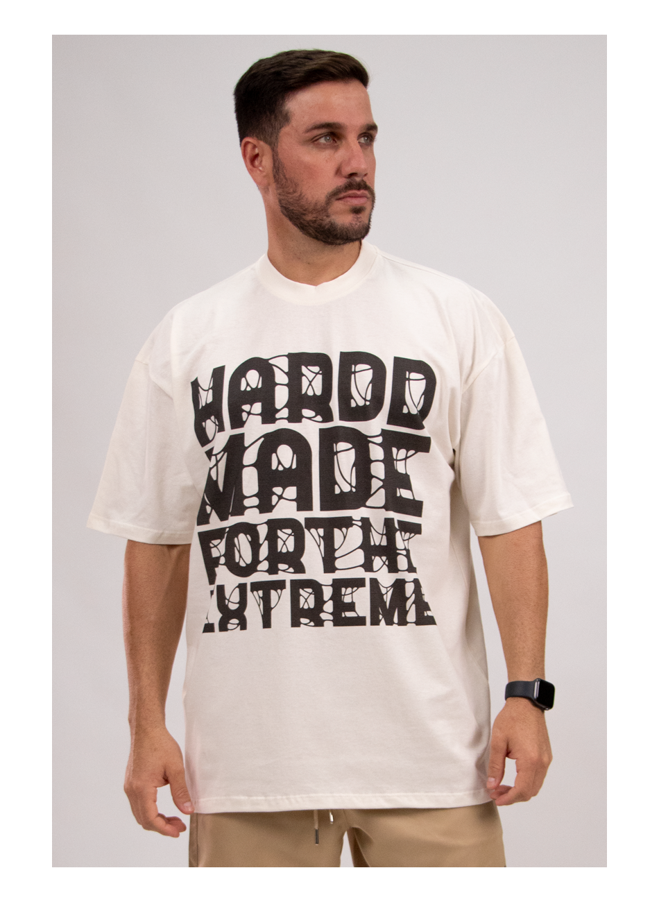 kit camiiseta oversized branca algodao hardd