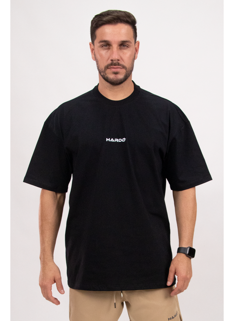 kit camiseta oversized preta algodao hardd 1