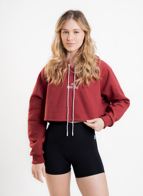 01 cropped de moletom hardd classic bordo
