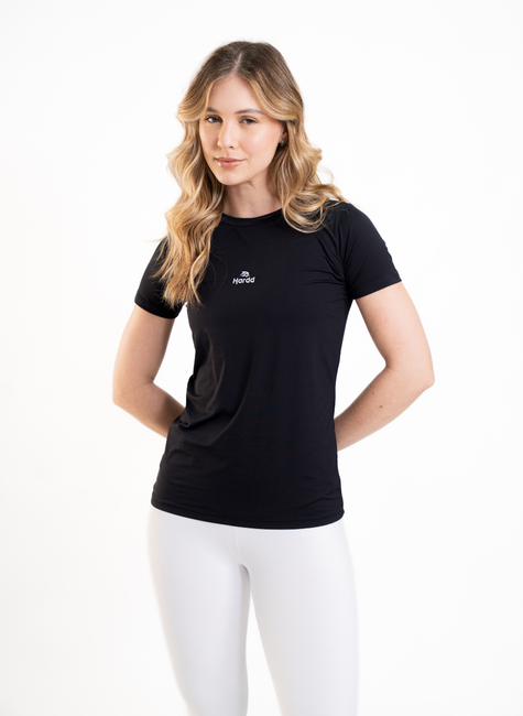 02 camiseta babylook feminino hardd preto