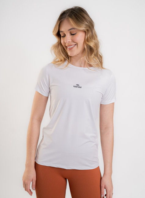 02 camiseta babylook feminino hardd branca