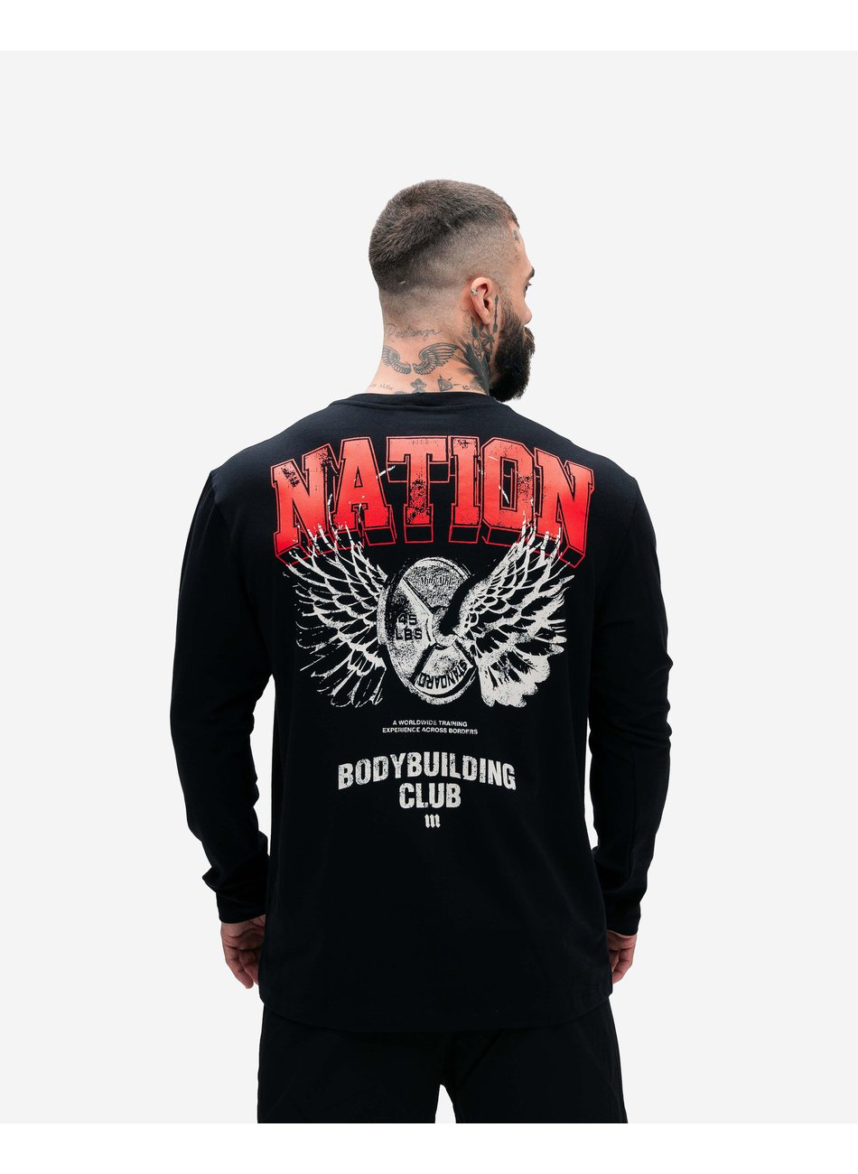 Camiseta Oversized Treino Marinho Mith Nation Doodle Grid